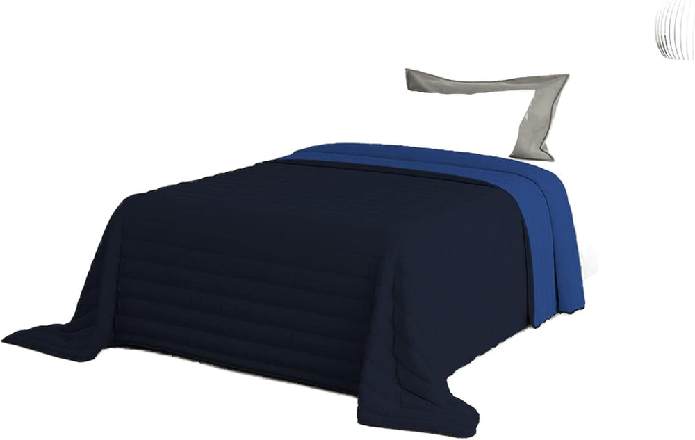 Linge de lit italien Estivo lit simple, linge, Aqua, 170 X 270 Cm Couettes et couettes Naty Shop bleu 170 X 270 Cm