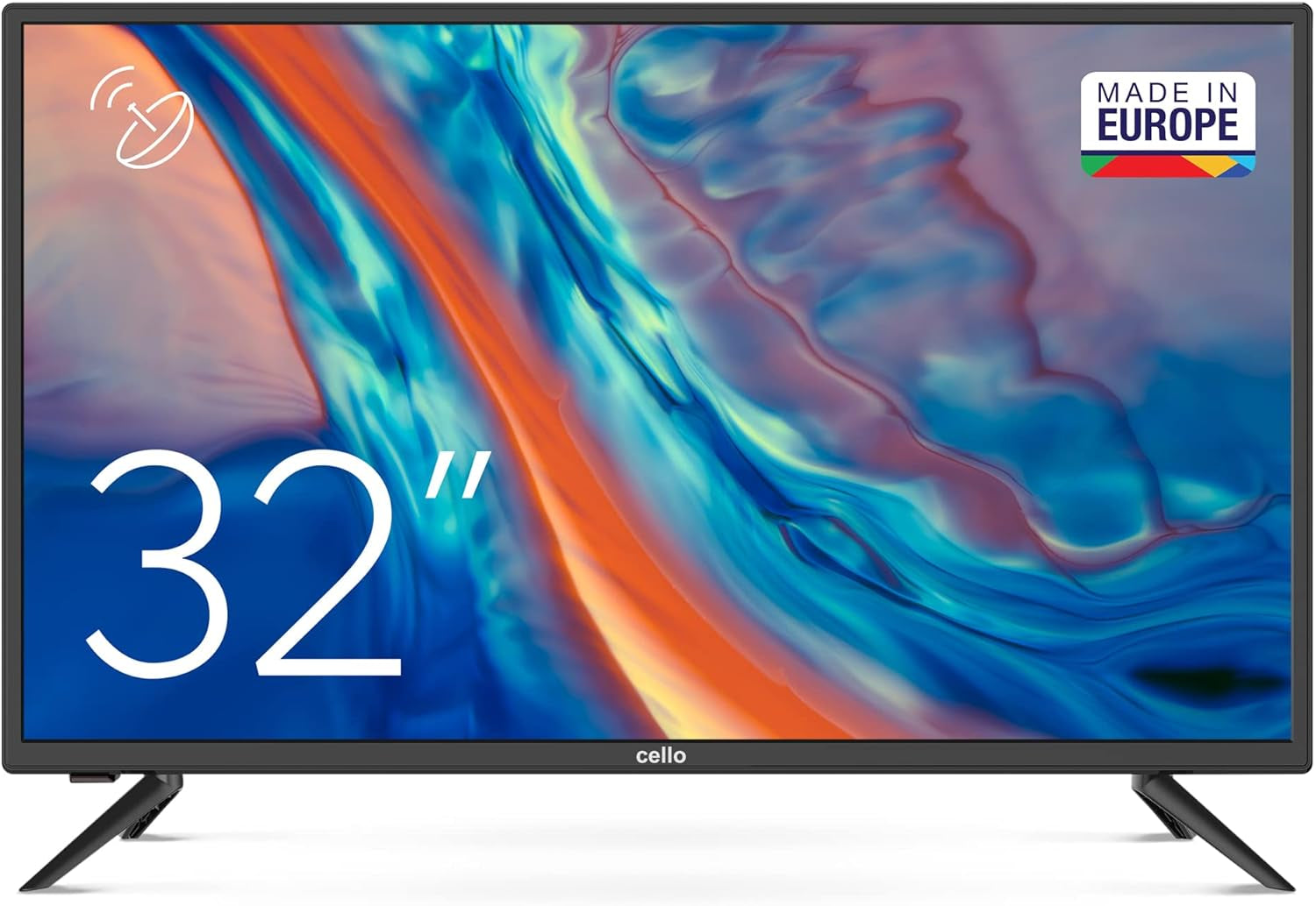 Televizor LED Cello C1924SH de 19 inch cu recepție DVB-T și satelit, configurare ușoară, funcționare de la rețea, 230V, non-inteligent, înregistrare USB a programelor TV în direct, sunet perfect, ideal pentru camere mici