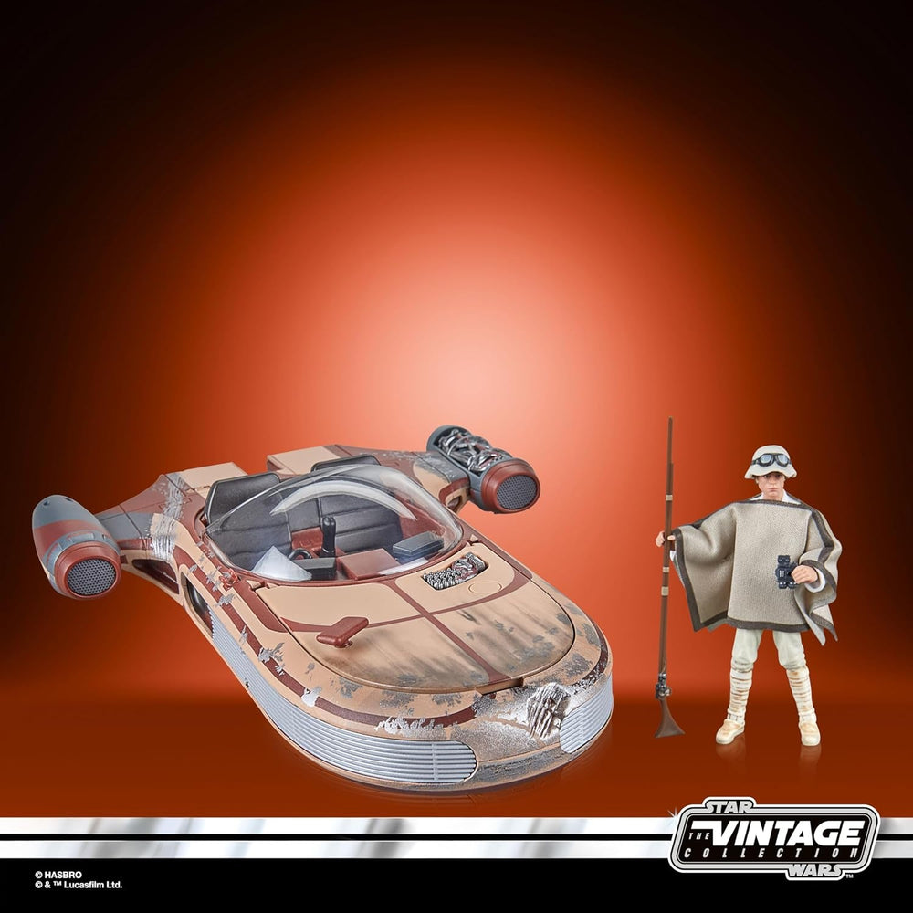 Star Wars Vintage Collection Landspeeder & Luke Skywalker, Star Wars : Figurine et véhicule Un Nouvel Espoir, 9,5 cm Figurines Naty Shop