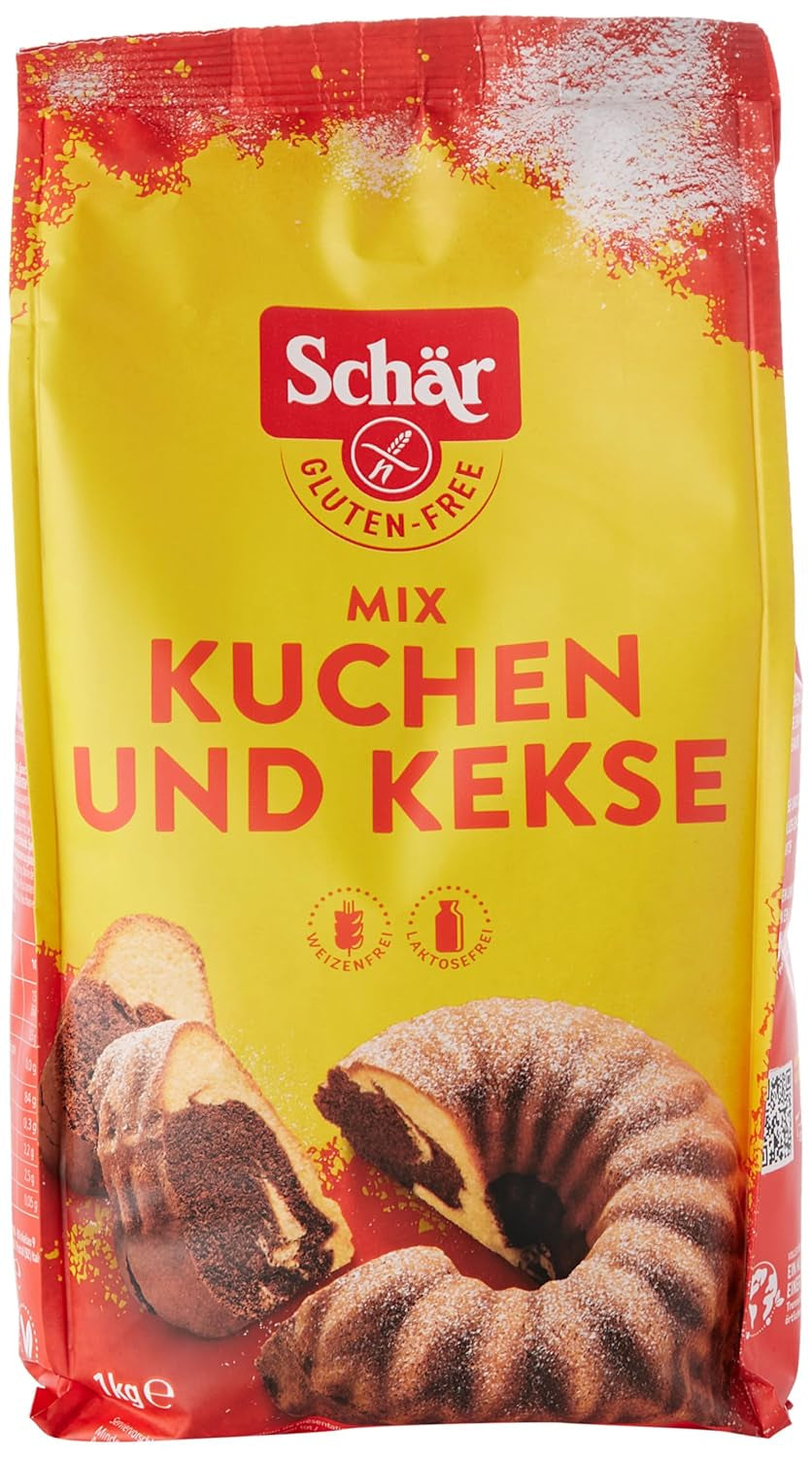 Mix C - Kuchen & Kekse Backmischung Glutenfrei 1Kg, 10Er Pack Mélange pour la pâtisserie et la cuisine Naty Shop