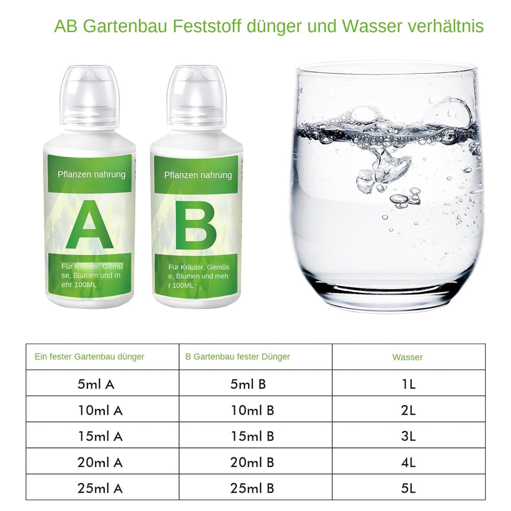 Engrais pour plantes hydroponiques 2 pièces, nutriments pour plantes hydroponiques, engrais hydroponique, solution nutritive pour plantes hydroponiques, engrais pour système hydroponique A & B