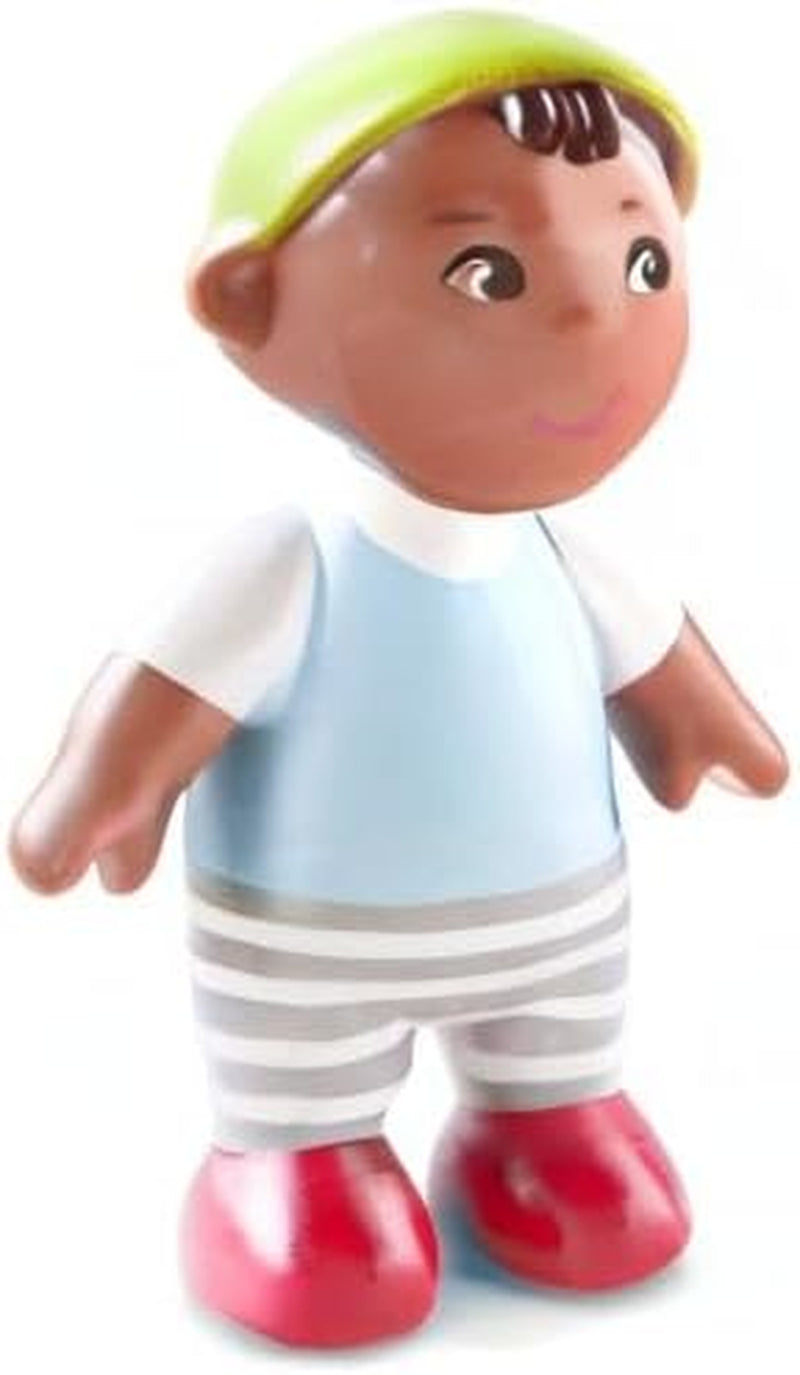 HABA 306696 - Ensemble de jeu Little Friends Family Time, accessoires de poupée flexibles, à partir de 3 ans