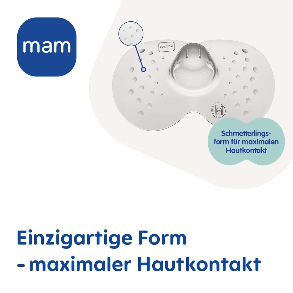 MAM Stillhütchen Größe S (Ø 17 Mm) Im 2Er-Set, Extra Weiche Brusthütchen Zum Schutz Beim Stillen, Brustwarzenschutz Für Maximalen Hautkontakt Zwischen Mutter Und Kind Accessories Alimentation et allaitement Bebe Naty Shop