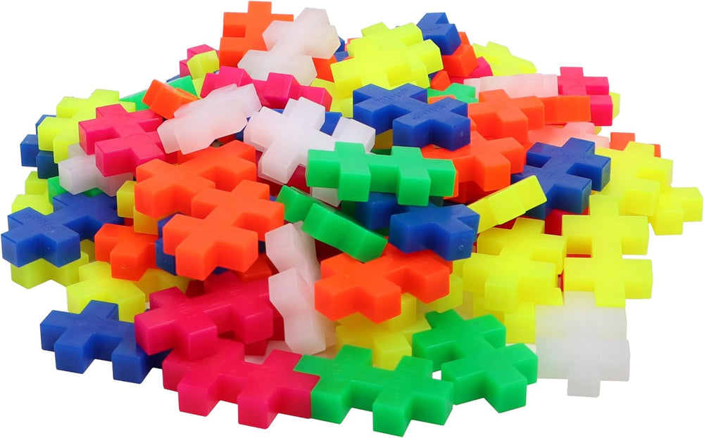 Plus-Plus 9603413 Kreativ-Bausteine Big Box, Geniales Konstruktionsspielzeug, 200 Teile