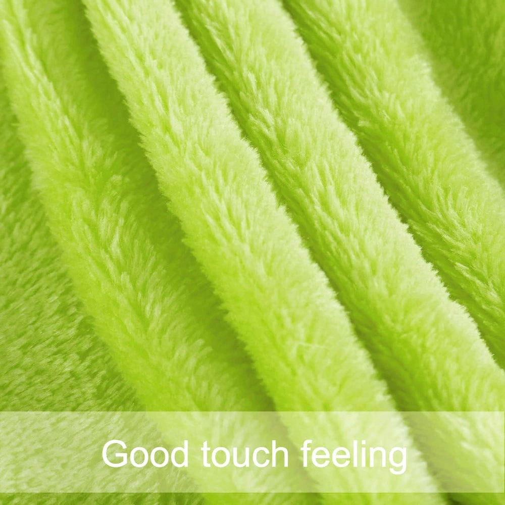Sourcing Map Couverture douillette Couvre-lit Couverture polaire douce et chaude comme couverture de canapé Couverture de canapé Salon et couverture câline Couverture en laine velours doux peluche vert pomme 150X200Cm Lits et couvertures uxcell