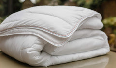 COLAS NORMAND Couette Percale Coton 260 X 240 cm Haute Qualité 100% Percale Coton Doux et Confortable Durable Finition Fine Fabriqué en France Couettes et Couettes Blanc Naty Shop