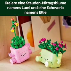 LEGO Botanicals Schaukelnde Pflanzen - Set mit Kunstblumen - mit 2 Kunstpflanzen & 2 pastellfarbenen Blumentöpfen für Schlafzimmer Deko - DIY Geschenkidee für Mädchen ab 9 Jahren & Erwachsene - 11506
