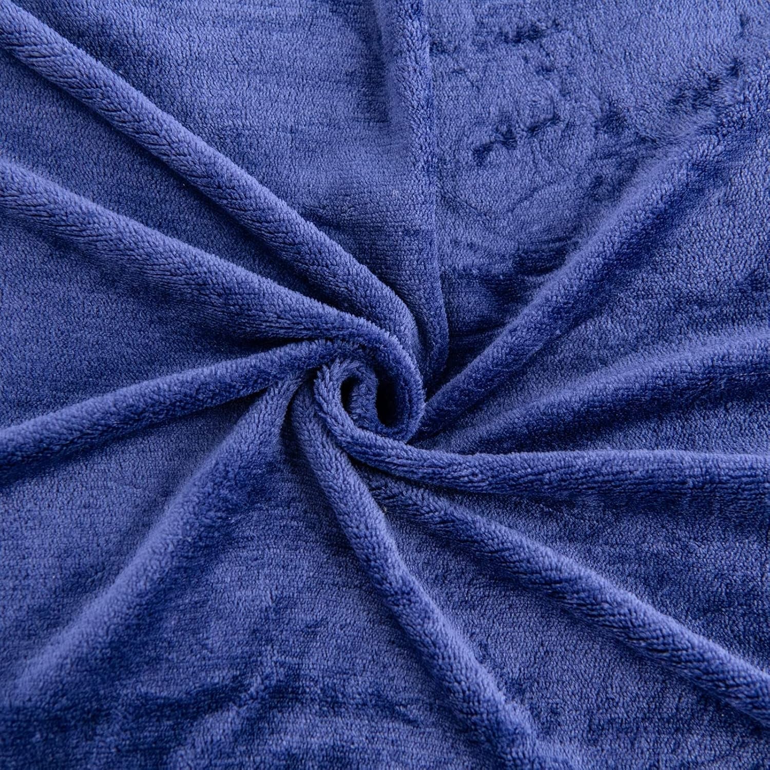 Couverture polaire Kono Sherpa, 150 x 200 cm, douce, confortable, moelleuse, réversible, microfibre, couvertures fixes pour lit, canapé, canapé (bleu marine, double/double) Lits et couvertures Besuche den KONO-Store