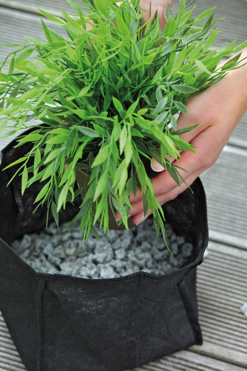 Coș de plantare textil pătrat OASE 51203, capacitate 30,27 l - pentru plante acvatice, plantare în iaz, facilitează pregătirea pentru iarnă, fixare sigură pe fundul iazului