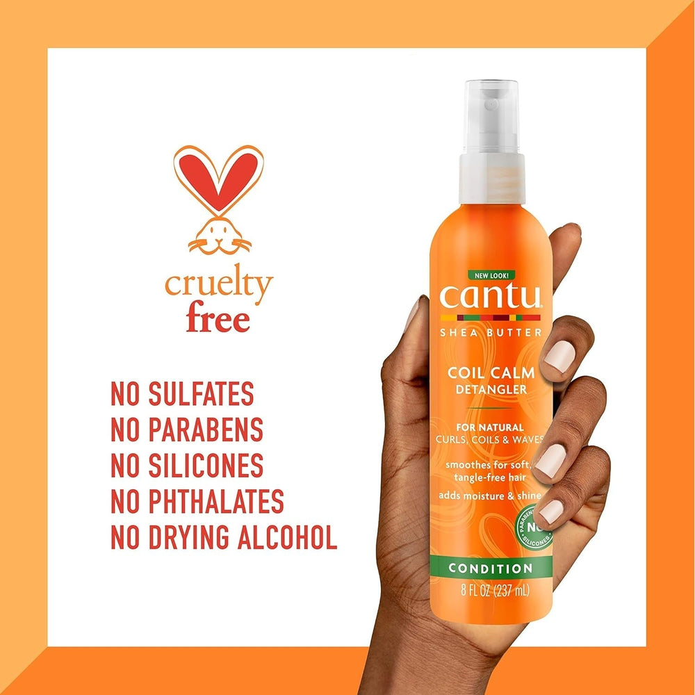 Cantu Coil Calm Spray Démêlant, Karité, Cheveux Bouclés, 237 ml Produits Démêlants Naty Shop