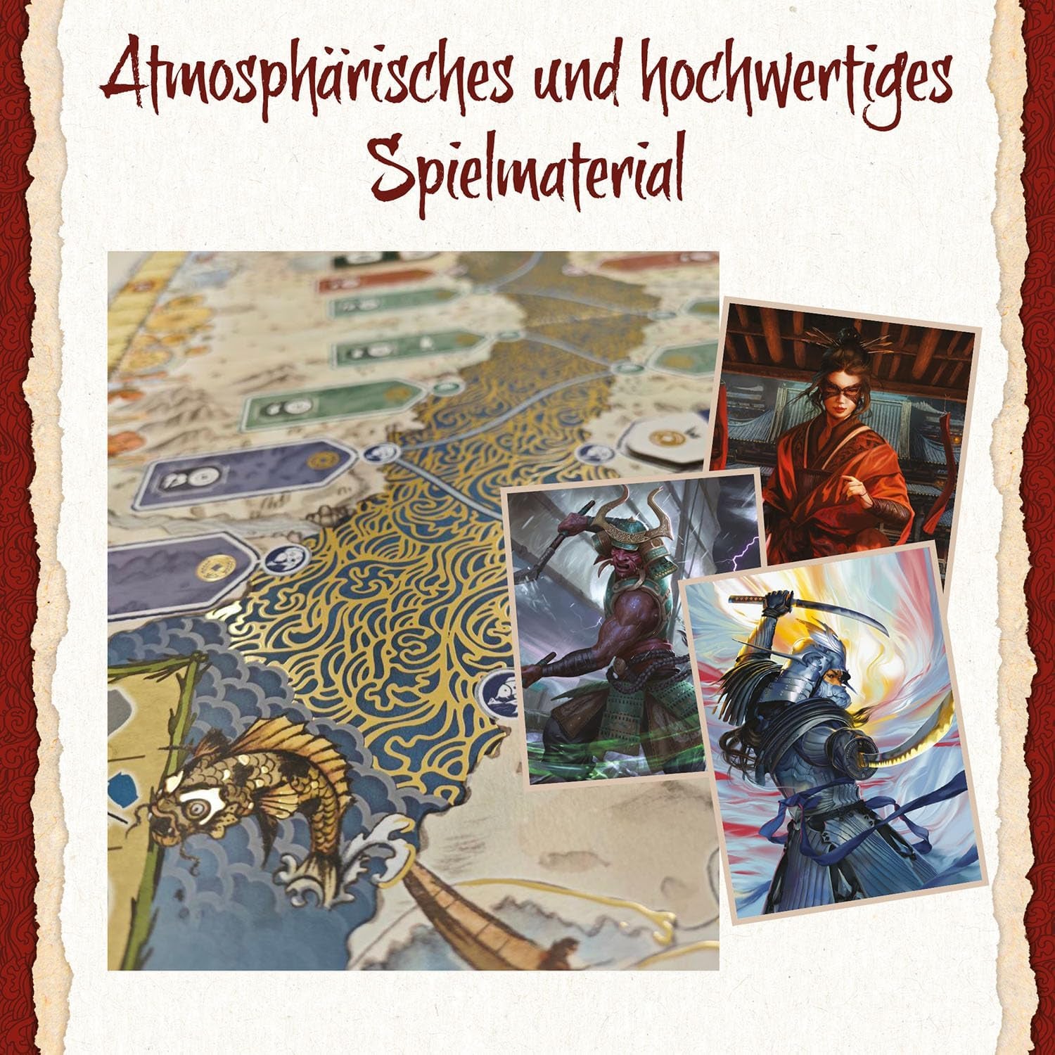 Kosmos 685447 On the Golden River, un jeu de stratégie pour connaisseurs avec profondeur tactique et planification préalable, pour 2 à 4 joueurs âgés de 12 ans et plus, plateau de jeu en relief doré, mécanisme de dés intelligent