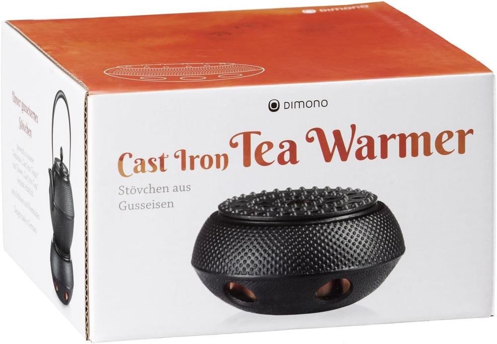 Service à thé traditionnel en fonte Dimono : théière, réchaud et 2 tasses à thé
