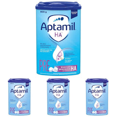 Aptamil HA PRE - Préparation pour nourrissons dès la naissance avec DHA Sans lactose Sans huile de palme Aliments pour bébés Lait en poudre 800 g (Pack de 4)