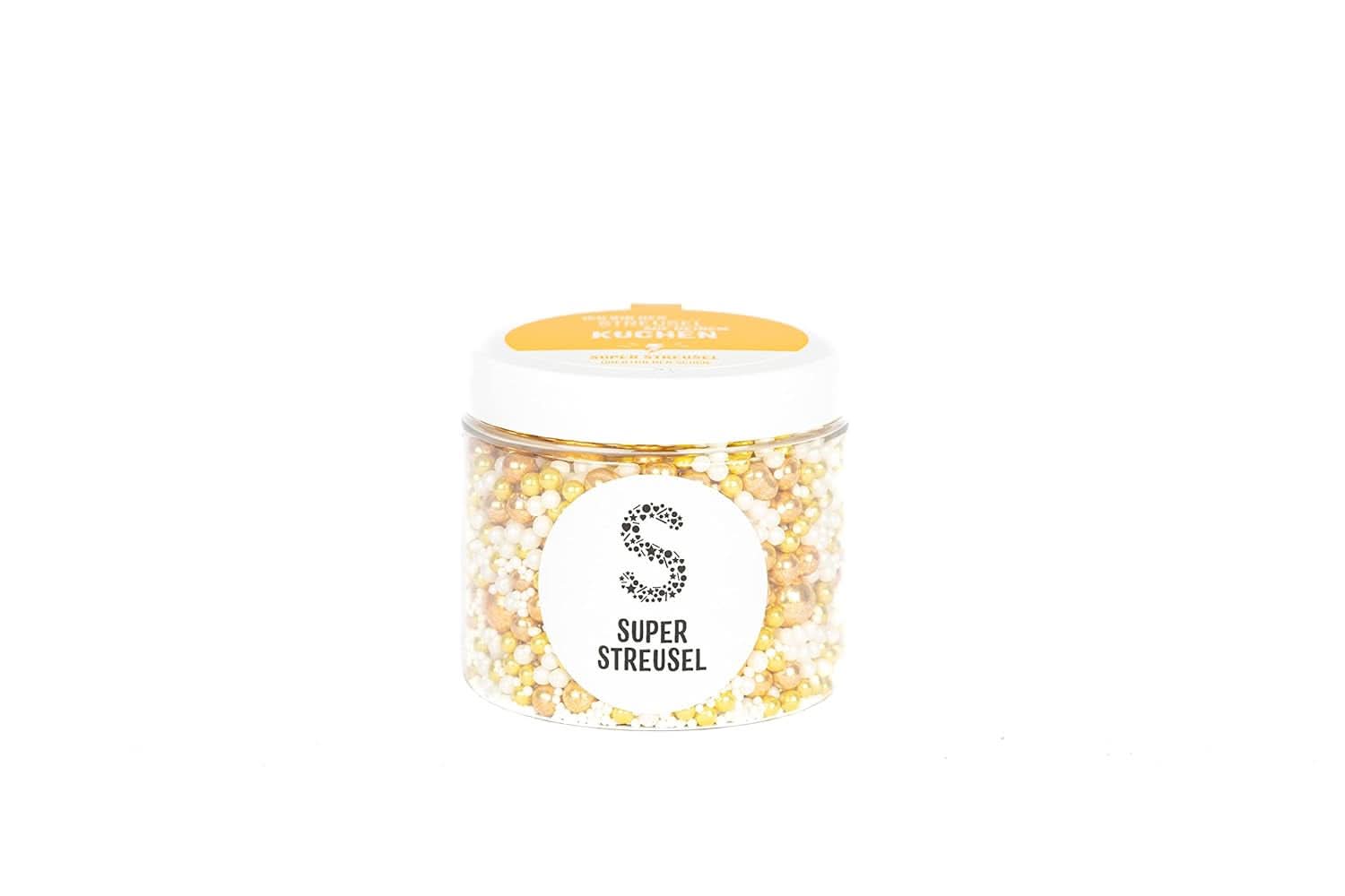 Super Streusel Gold Glimmer, Sprinkles sur le thème de Noël, 180 grammes Sprinkles Naty Shop