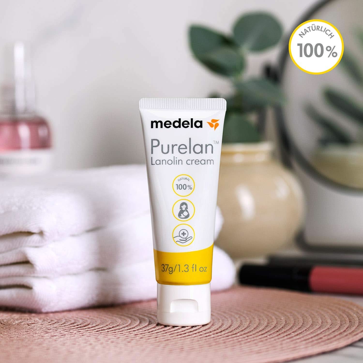 Medela Purelan 37 G Lanolincreme – Schnelle Hilfe Bei Beanspruchten Brustwarzen Und Trockener Haut – 100 % Naturel, Hypoallergénique, Dermatologique Getestet Und Frei Von Duftstoffen Accessoires Alimentation et Allaitement Bebe Naty Shop