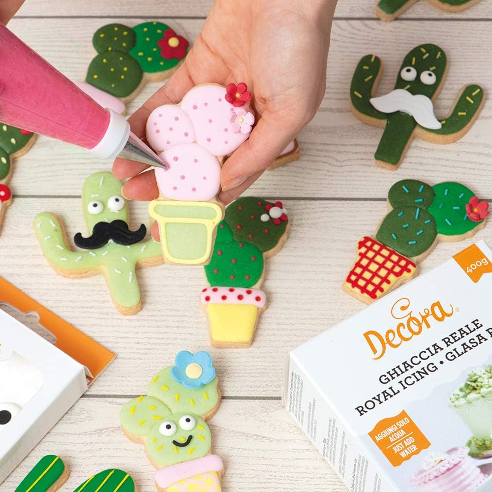 0255072 Emporte-pièce cactus en plastique, lot de 2, 9 x 2,2 cm, vert