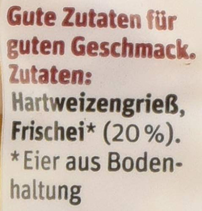 tegut... Coquilles de nouilles aux œufs, 1 x 250 g