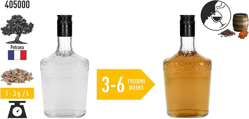 Browin Strong Roasted Oak Chips 20g - flocons, fins bâtonnets de chêne pour aromatiser l'alcool, marron Aromas Naty Shop