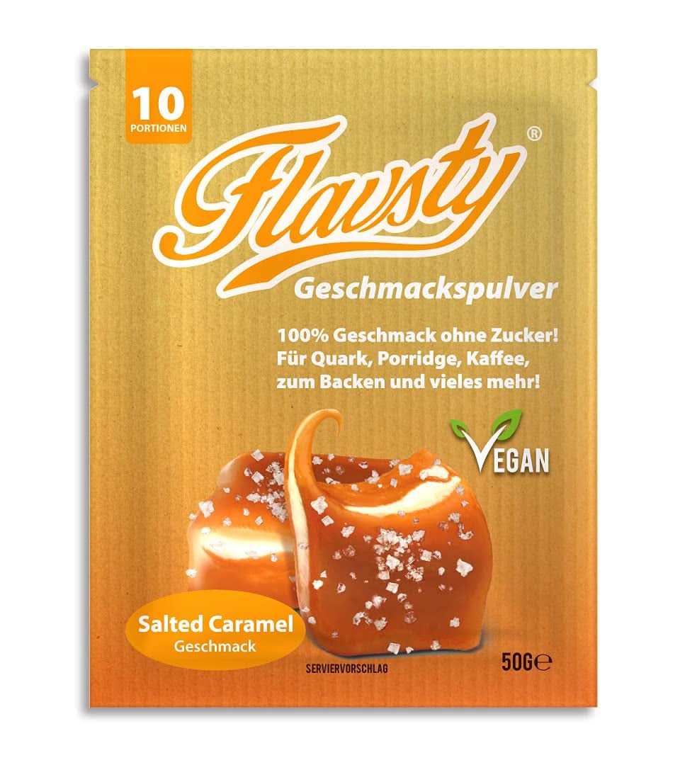 Flavsty® Saveur Poudre Massepain, sachet de 50 grammes (10 portions) Saveurs Naty Shop Caramel Salé