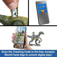 Jurassic World Jouet dinosaure Bistahieversor Gigantic Trackers Figurine d'action de grande espèce avec mouvement d'attaque et équipement de suivi Digital Fun HLP27 Naty Shop Dolls