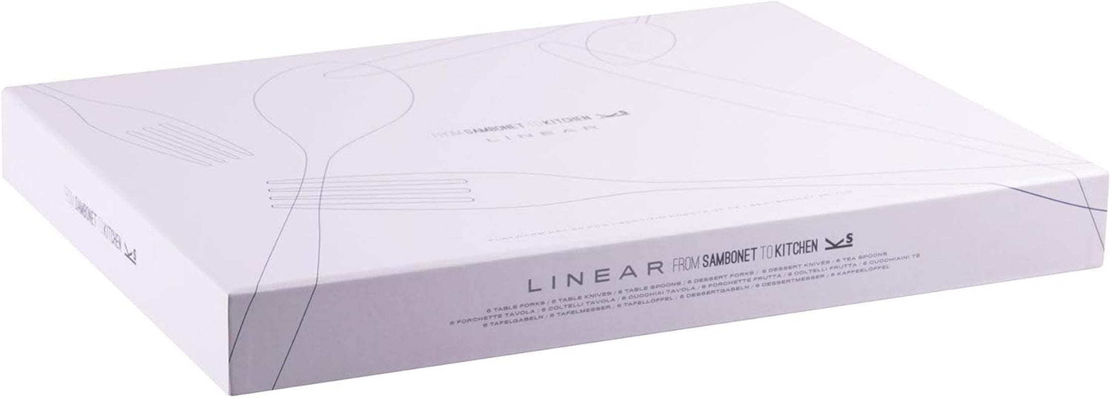 Sambonet 52513-83 Couverts 36 pièces, Acier inoxydable Cuisine Naty Shop