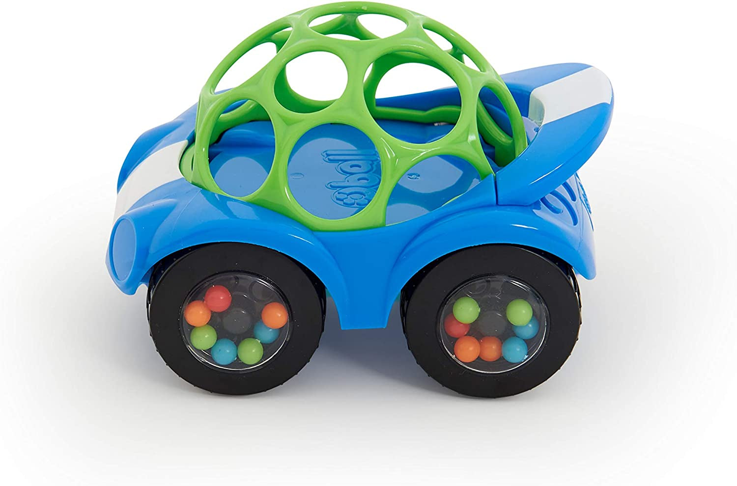 Bright Starts Oball Hochet Jouet Voiture Jouet d'Activité Motrice pour Bébés et Tout-Petits à partir de 3 Mois 1 Pièce Couleur Aléatoire Bleu ou Rouge Jouets pour Bébés Naty Shop
