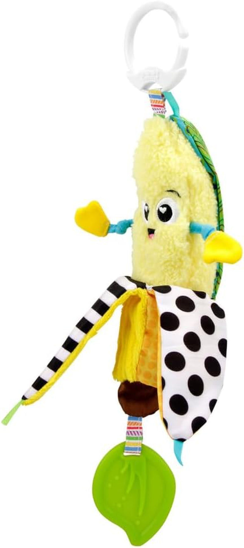 LAMAZE Bea la banane, jouet nouveau-né à clipser pour poussette et poussette, jouet sensoriel pour bébé avec couleurs et sons, jouet de développement pour garçons et filles de 0 à 24 mois, jaune Baby Toys Naty Shop