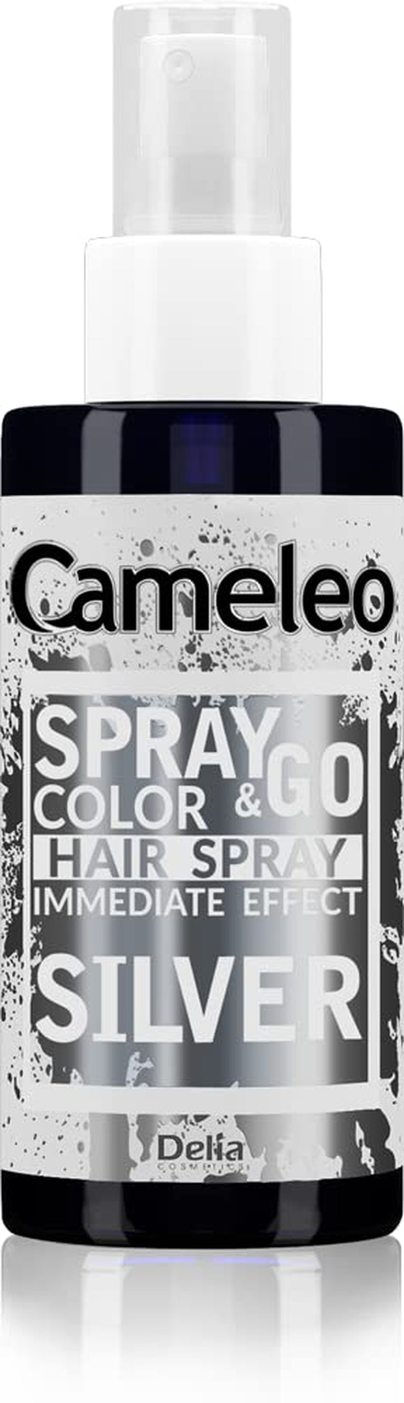 Cameleo - Spray & Go - spray colorant capillaire - violet - pour cheveux blonds, blond platine et gris - simplement vaporiser et partir - semi-permanent - résultat instantané - spray colorant capillaire carnaval - 150 ml Naty Shop teinture capillaire argent 150 Ml (1 paquet)