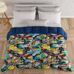 PETTI Artigiani Italiani - Couette d'hiver, Couette d'hiver, Couette simple, Double face, Impression monochrome et numérique, microfibre 100% hypoallergénique, Made in Italy Couettes et couettes Naty Shop