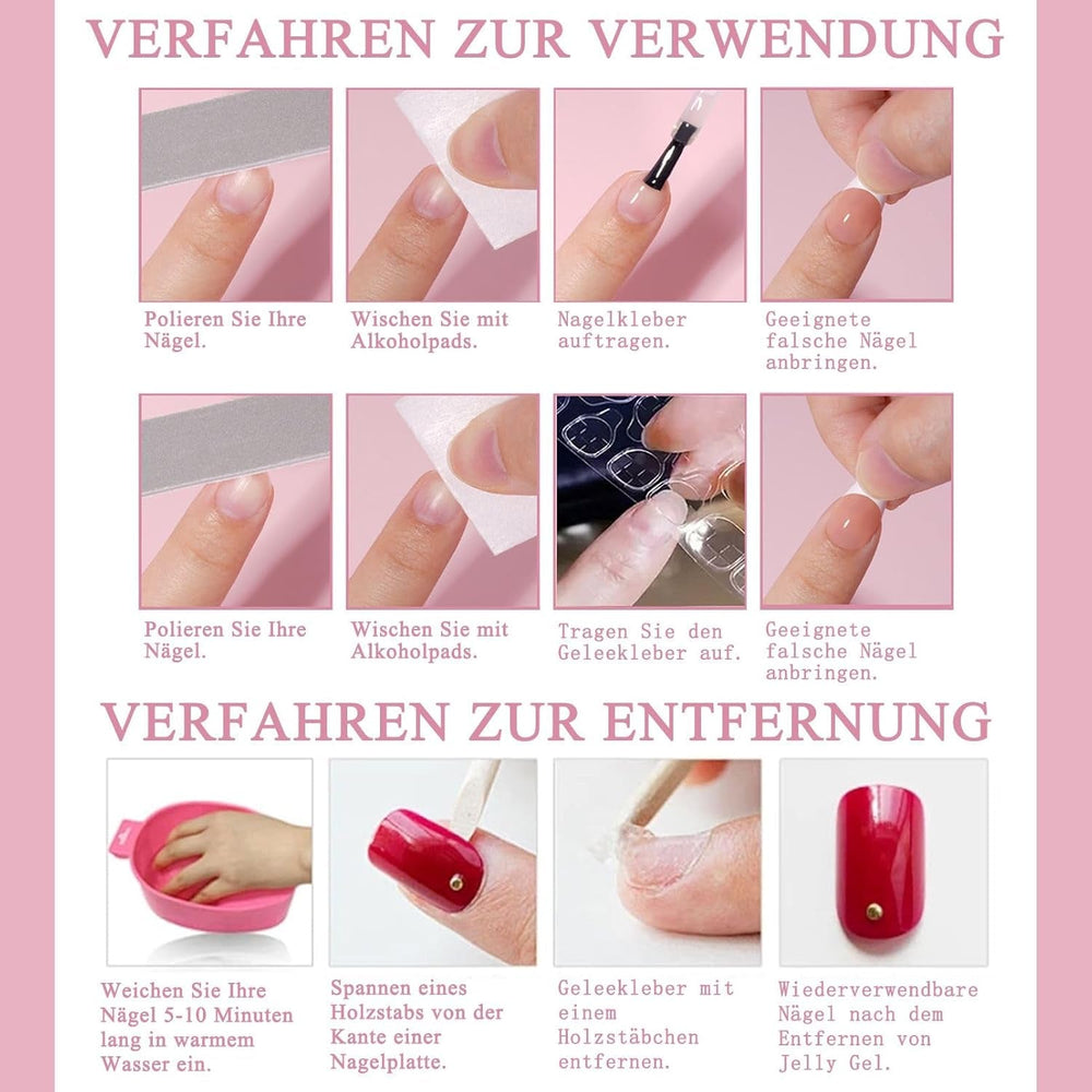 Ensemble de faux ongles ballerine dégradé 360 pièces, ongles artificiels à coller dégradé blanc rose avec 2 stylos à huile pour ongles, faux ongles moyens ombrés pour femmes à faire soi-même