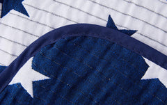 VIALMAN couvre-lit Sofia 10 lit king size | courtepointe étoile | taille de la couette 250 X 270 cm | couvre lit & jeté de canapé bleu marine Lits et Couvertures Besuche den VIALMAN-Store