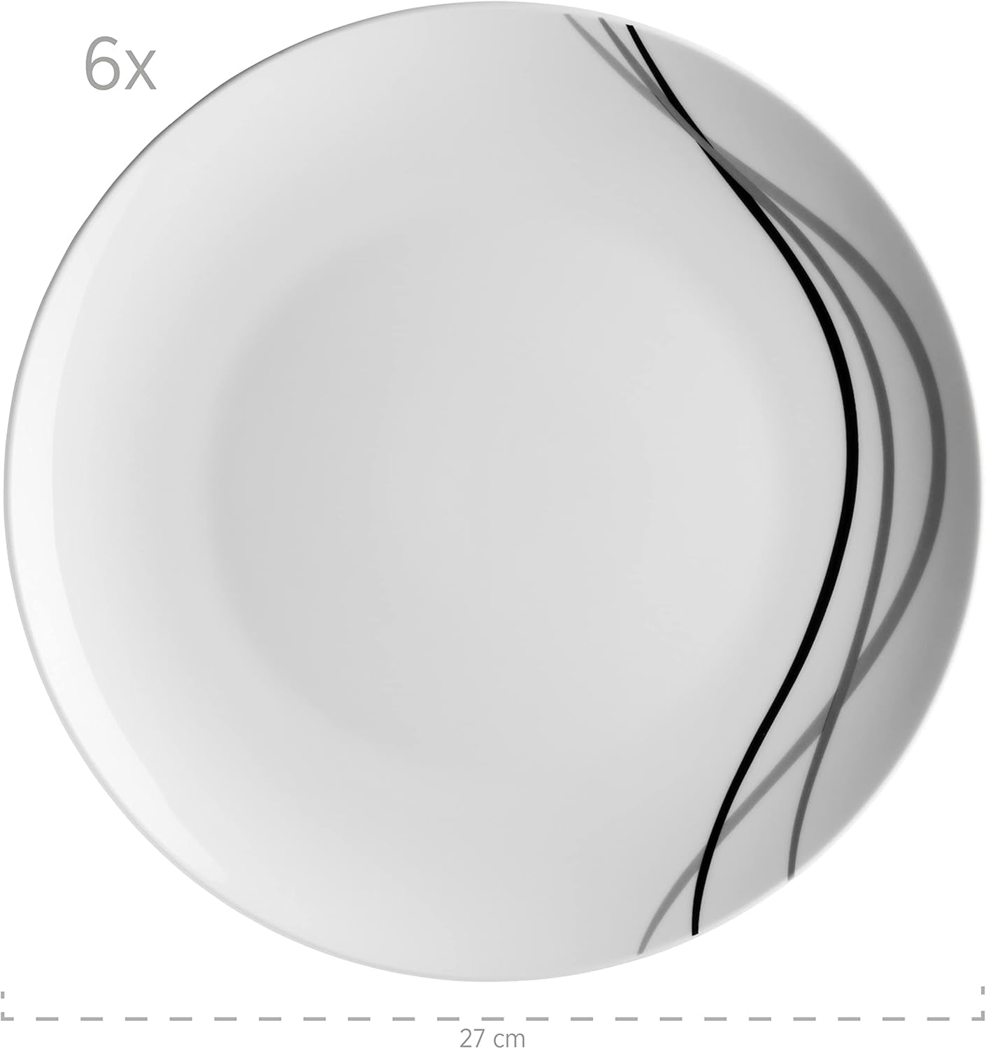 Mäser service de table combiné, porcelaine TAJO, blanc, 40 x 60 x 40 cm