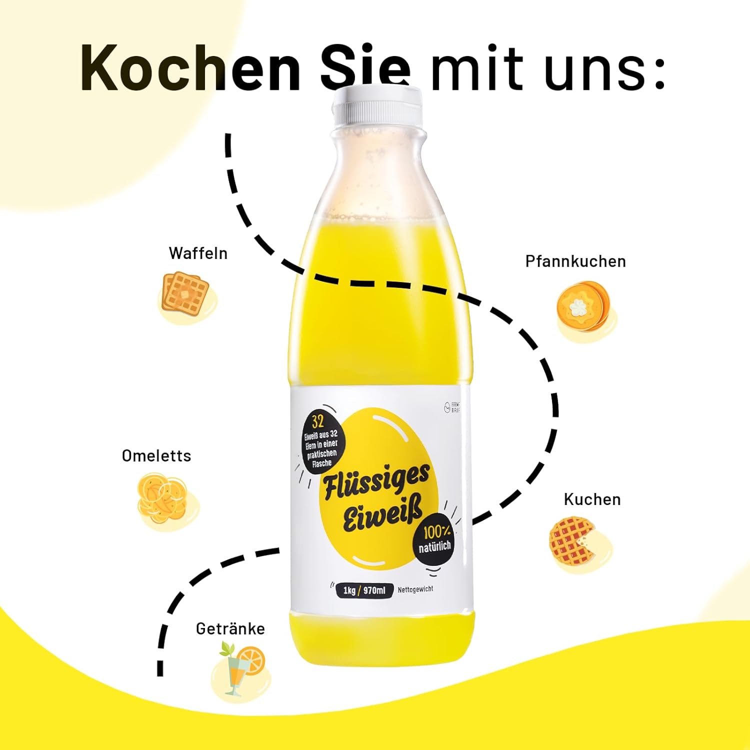 Marque de Blanc d'Oeuf Liquide - 6x1kg Protéines 100% Naturelles