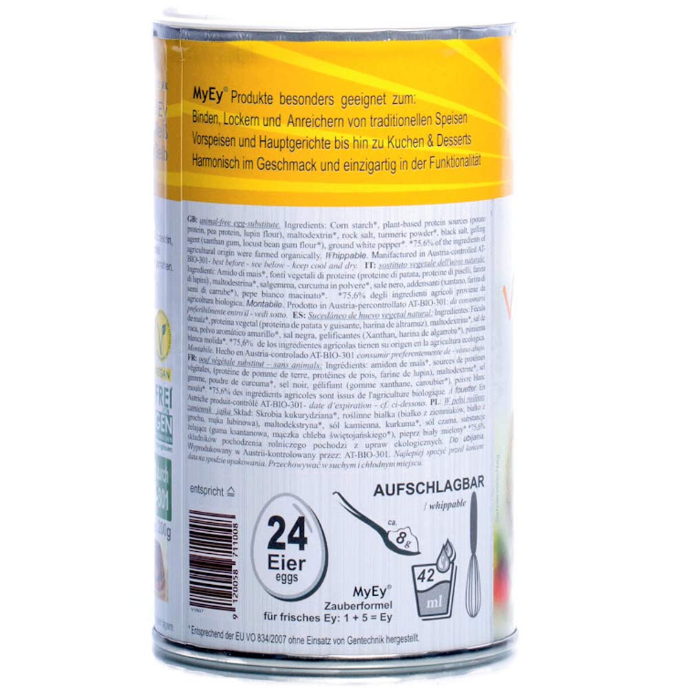 MyEy VollEy Ei Ersatz 200g - Poudre végétalienne pour la cuisine et la pâtisserie