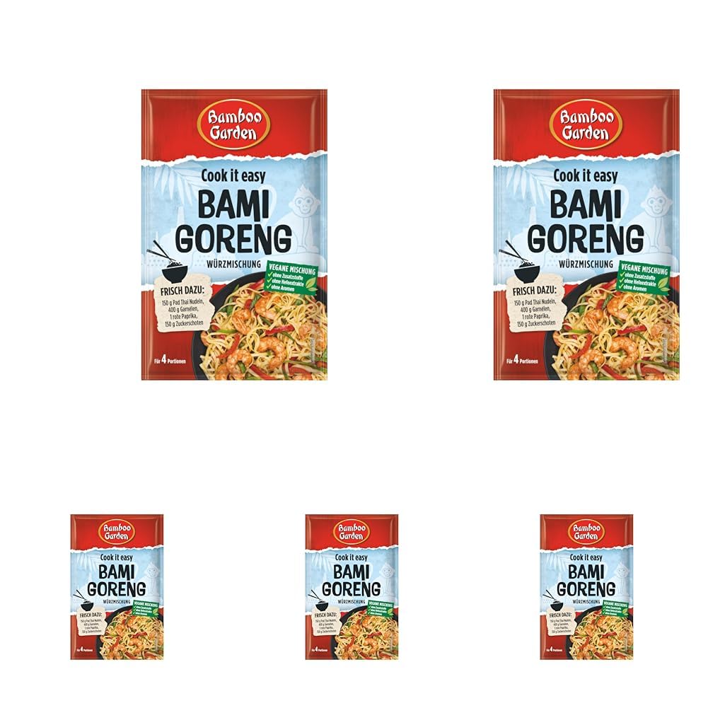 Bamboo Garden Bami Goreng Würzmischung - Ideaal voor 4 porties