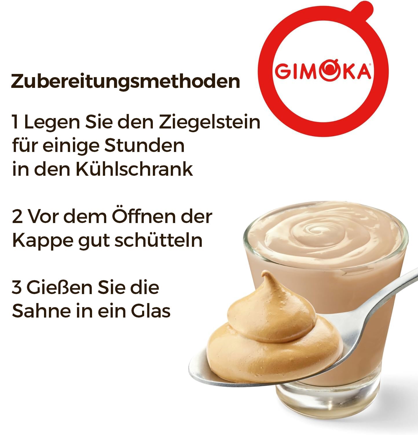 Gimoka Cream Caffè Latte Sans Lactose Sans Gluten Sans Conservateurs