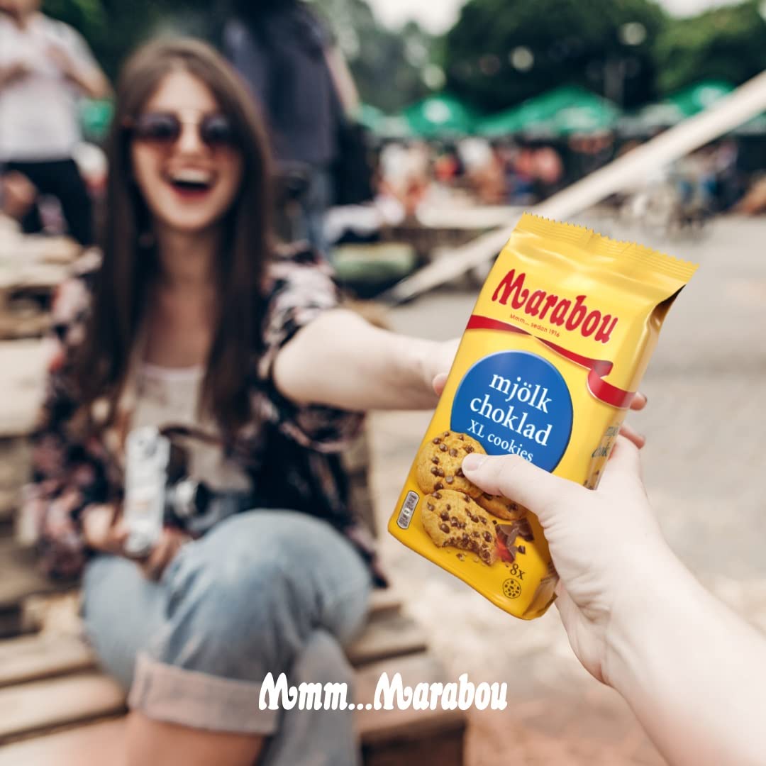 Daim Cookies Marabou Daim XL 10x184 g - Morceaux croustillants de Daim dans un délicieux biscuit