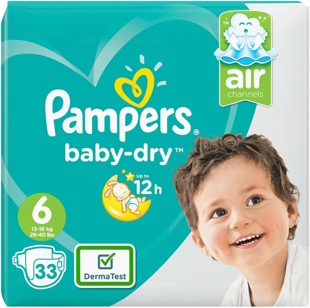 Couches Pampers 81657566 Pantalon Baby-Dry, blanc