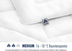 Couette Irisette Noblesse toutes saisons - Fabriquée en Allemagne - Couette avec housse pur coton, 135 X 200 Cm, certifiée Öko-Tex Couettes et couettes Naty Shop