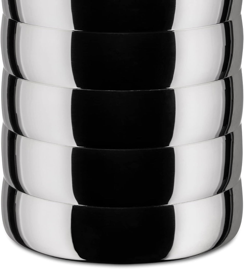 Alessi Kalistò 2 CB02 - Pot de cuisine en acier inoxydable 18/10 avec bouton en aluminium, 114 cl, argent Boîtes de conservation alimentaire Naty Shop