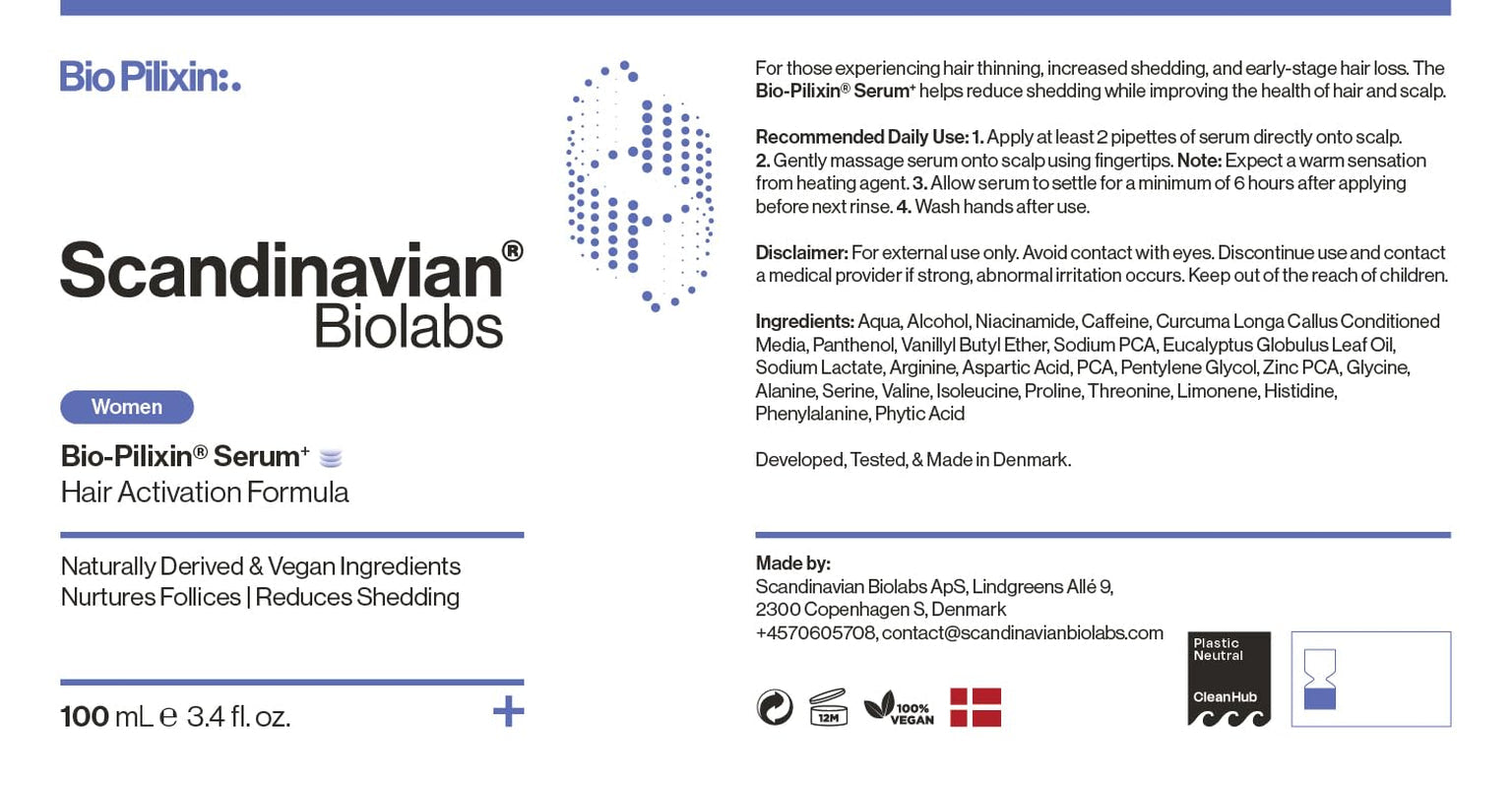 Routine de croissance des cheveux de Norwegian Biolabs pour les femmes avec des résultats cliniquement prouvés en 45 jours | Traitement contre la chute des cheveux (Bio-Pilixin) Naty Shop Soins Capillaires