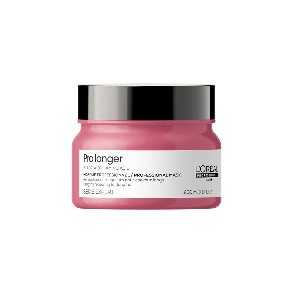 L'Oréal Professionnel Masque Fortifiant Capillaire pour Cheveux Longs et Fins avec Filler A-100 et Acides Aminés, Série Expert, Pro Longer Mask Hair Mask Naty Shop 250 Ml (1 Pack)