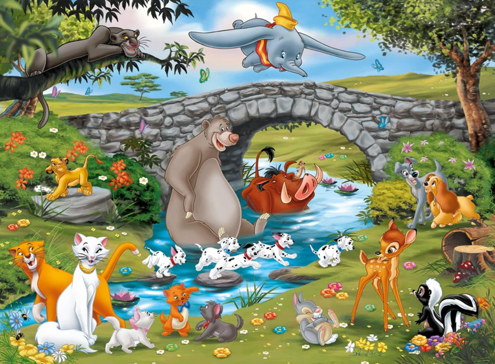 Puzzle enfant Ravensburger - 10947 Animal Friends Family - Puzzle Disney pour enfants de plus de 6 ans, de 100 pièces au format XXL Puzzle Naty Shop
