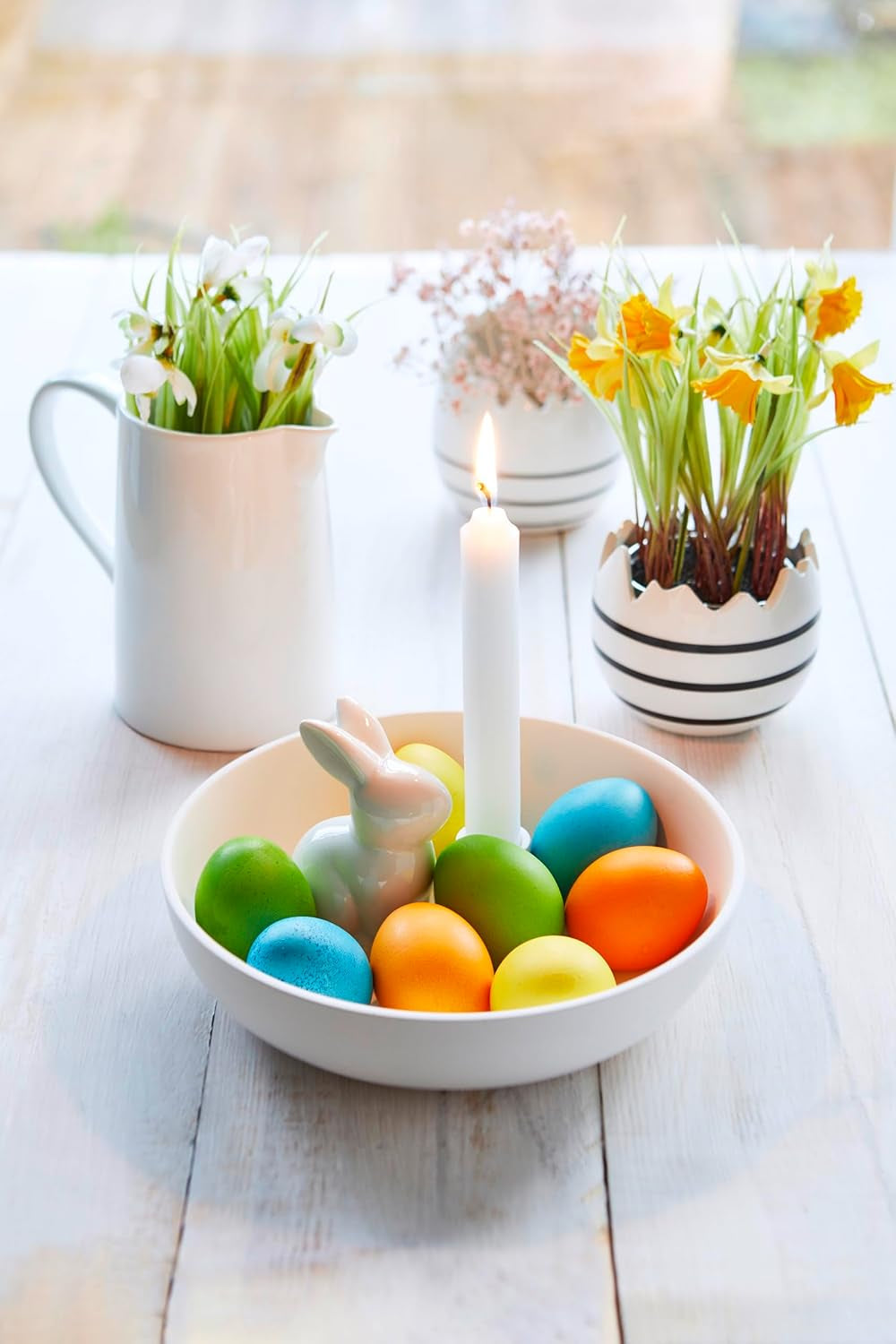 Culori de ou Heitmann, culori strălucitoare - 4 sticle de coloranți de ou (galben, portocaliu, verde, albastru), 2 intensificatori de culoare, 4 pungi de colorant, 4 cleme