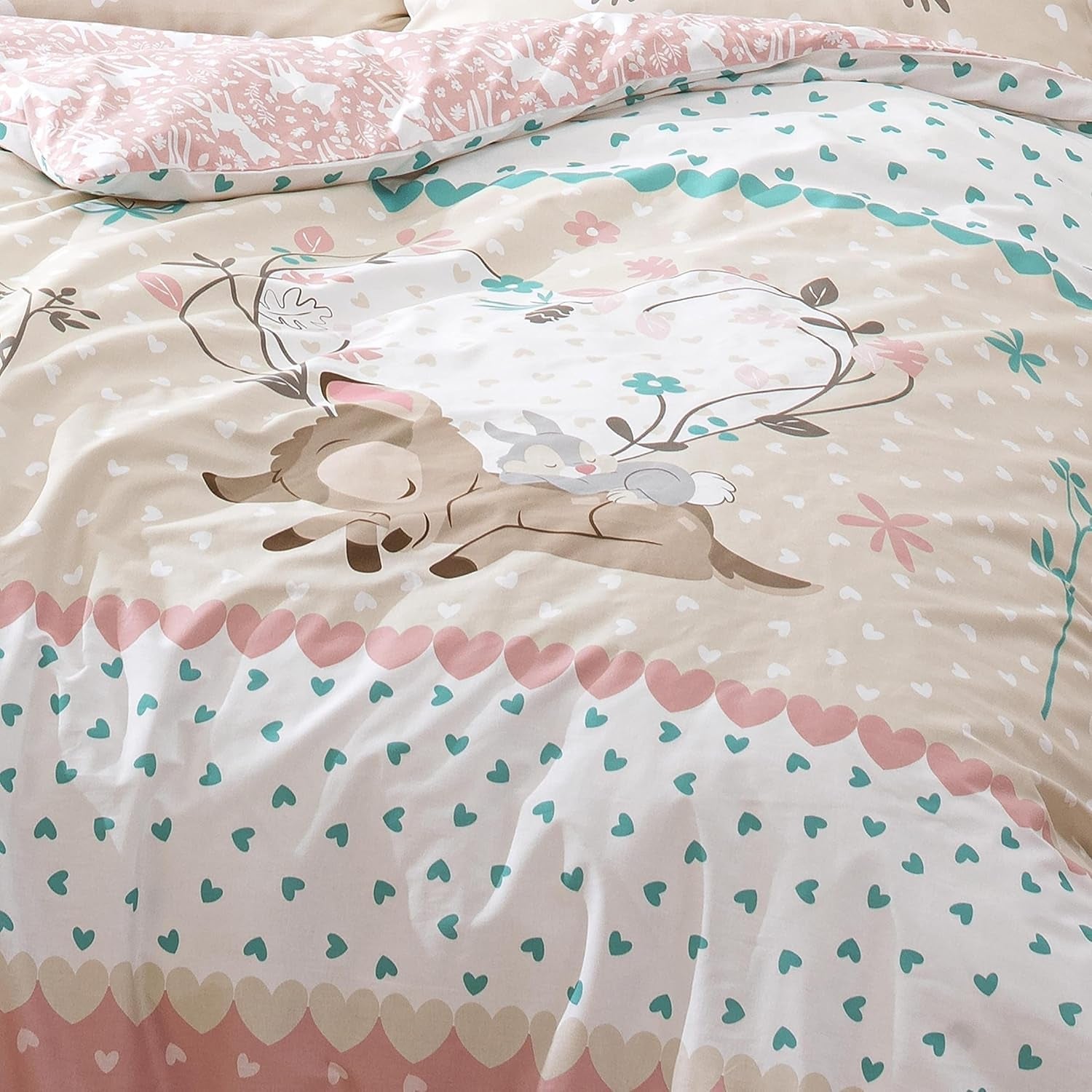 Linge de lit fille, Bambi, 100% coton Linge de lit - enfant Naty Shop