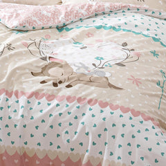 Linge de lit fille, Bambi, 100% coton Linge de lit - enfant Naty Shop