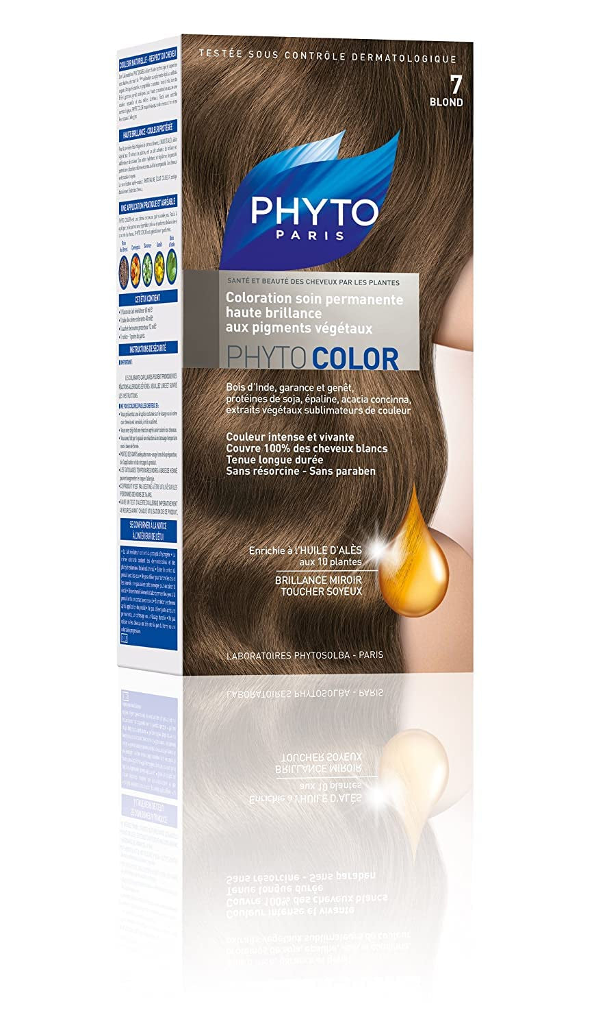 Coloration permanente pour cheveux, 5.3, châtain clair doré, Naty Shop Black