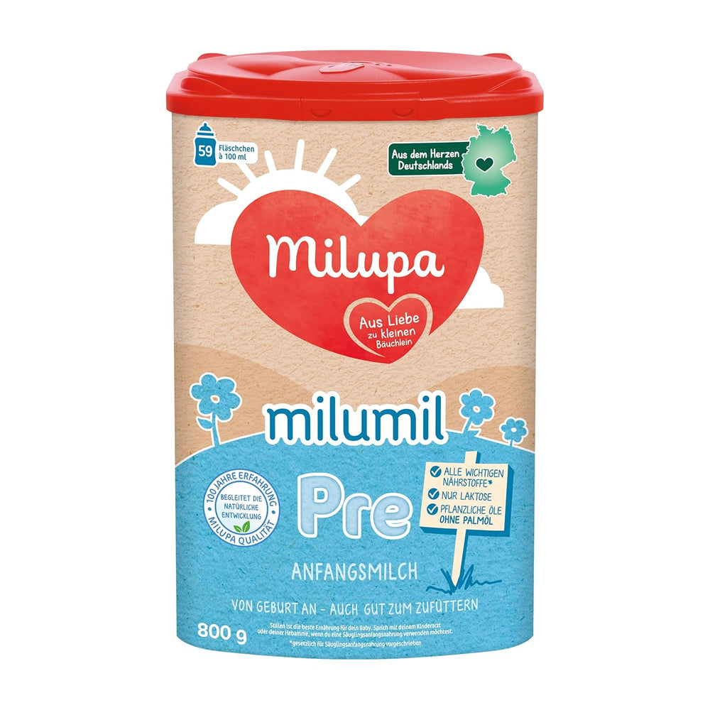 Milumil Milupa Lait en poudre pour bébé, le premier lait depuis la naissance, 800 g