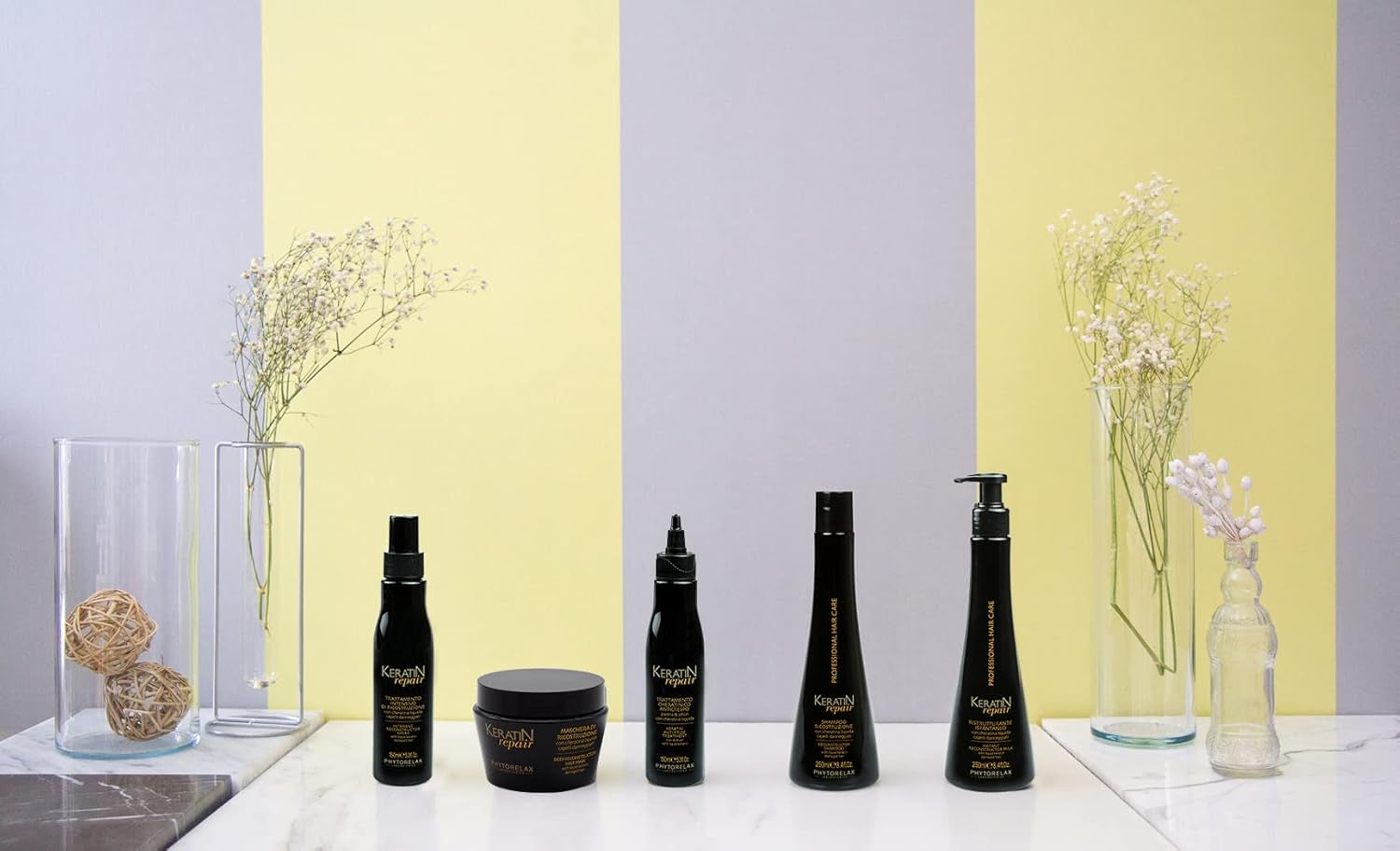 Phytorelax Soin capillaire Kératine Anti-Frizz 150 ml, Prix/100 ml : 4,63 EUR 150 ml Masque capillaire Naty Shop