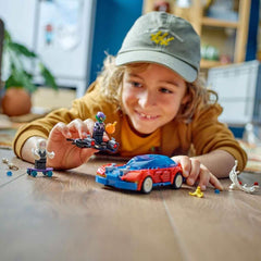LEGO | Marvel Spider-Mans Rennauto & Venom Green Goblin - Spidey Spielzeug für Rollenspiele mit Superhelden Figuren und baubarem Auto - Geschenk für Kinder - Jungen und Mädchen ab 7 Jahren 76279